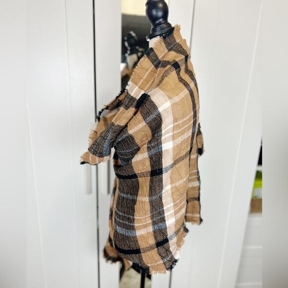 Plaid Wrap Scarf One Size - Picture 2 of 7